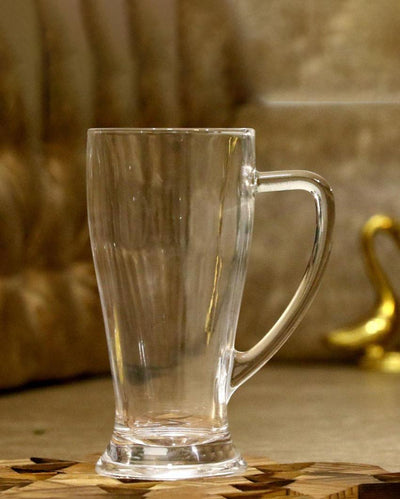 Heavy Base Clear Glass Beer Mugs | 250ml | 3 x 6 inches