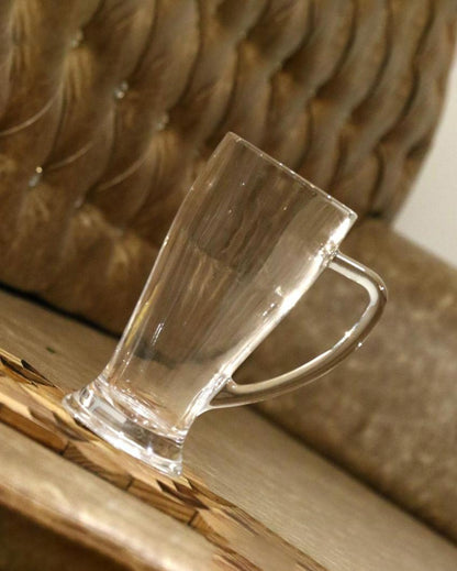 Heavy Base Clear Glass Beer Mugs | 250ml | 3 x 6 inches