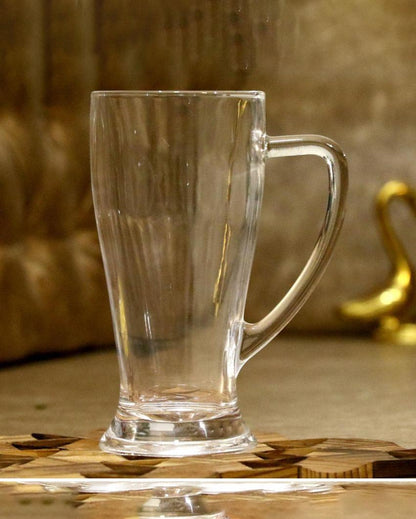 Heavy Base Clear Glass Beer Mugs | 250ml | 3 x 6 inches