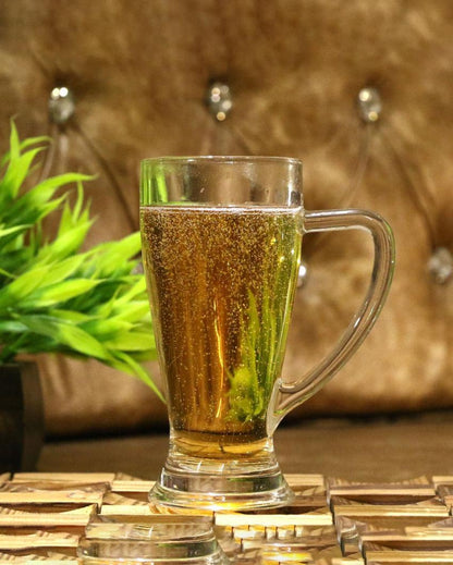 Heavy Base Clear Glass Beer Mugs | 250ml | 3 x 6 inches