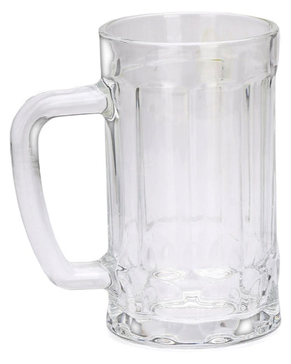 Crystal Clear Glass Beer Mugs | 400ml  | 4 x 6 inches