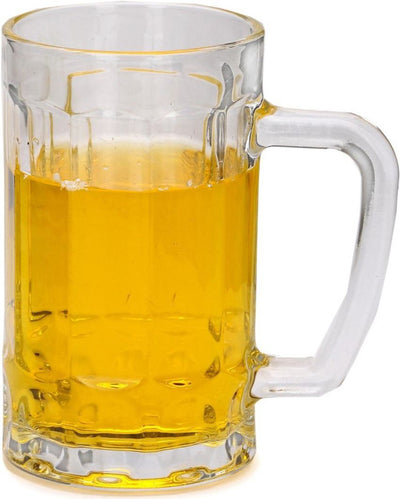 Crystal Clear Glass Beer Mugs | 400ml  | 4 x 6 inches