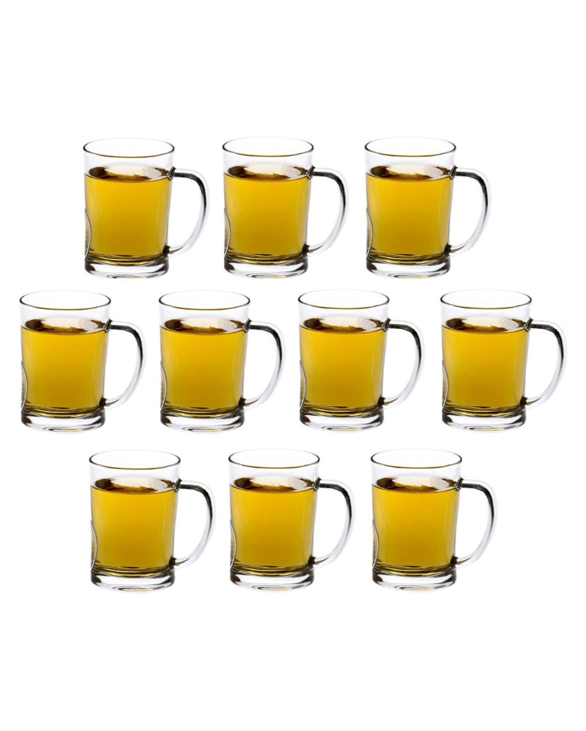 Celebration Ready Clear Glass Beer Mugs | 350ml | 3 x 5 inches