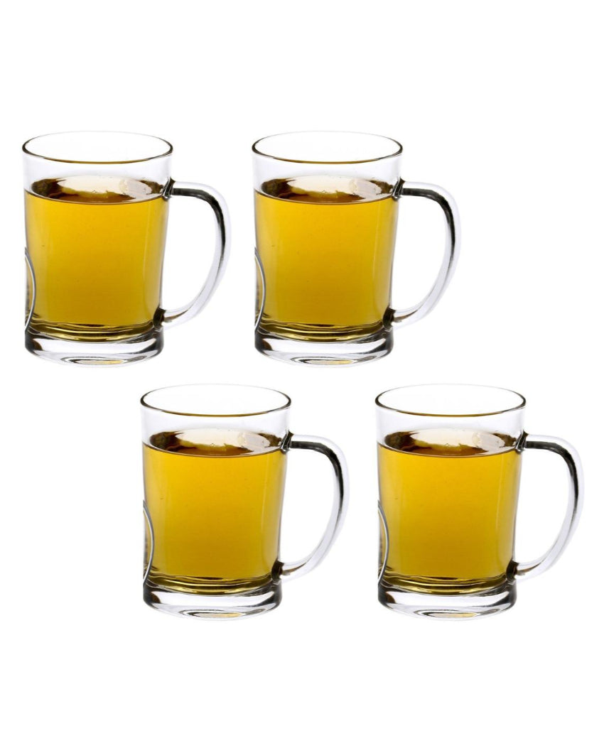 Celebration Ready Clear Glass Beer Mugs | 350ml | 3 x 5 inches