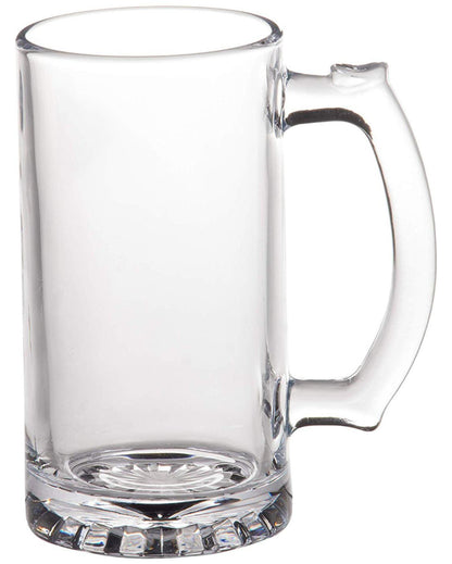 Sturdy Build Clear Glass Beer Mugs | 500ml | 4 x 6 inches