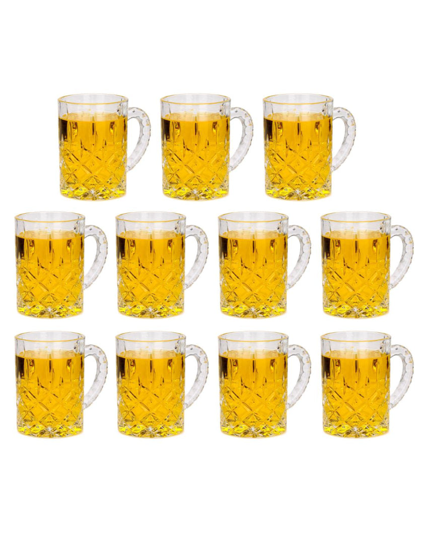 Hosting Essentials Clear Glass Beer Mugs | 450ml | 4 x 5 inches