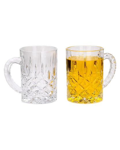 Hosting Essentials Clear Glass Beer Mugs | 450ml | 4 x 5 inches