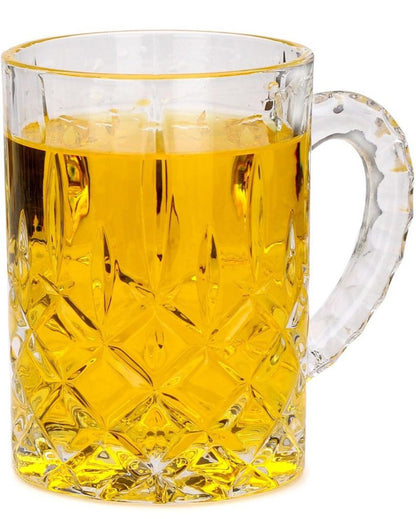 Hosting Essentials Clear Glass Beer Mugs | 450ml | 4 x 5 inches