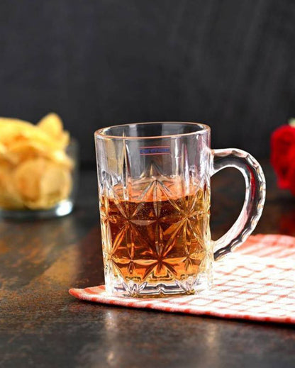 Hosting Essentials Clear Glass Beer Mugs | 450ml | 4 x 5 inches