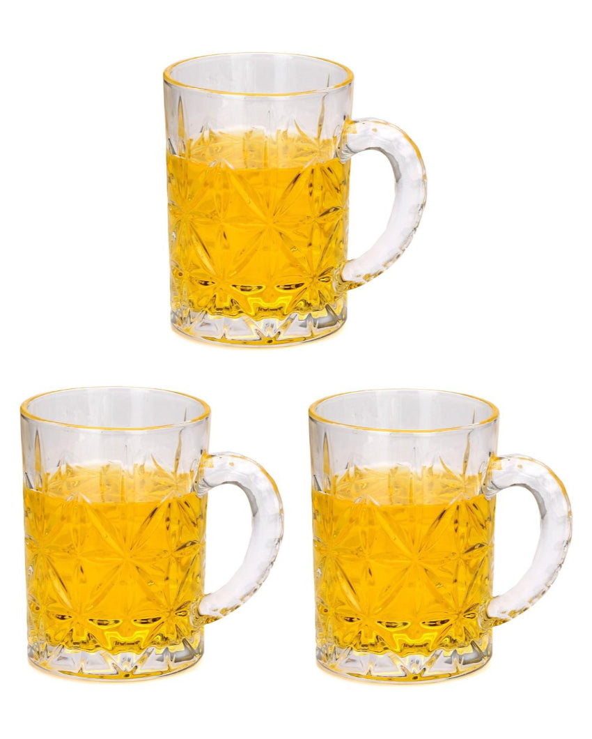 Hosting Essentials Clear Glass Beer Mugs | 450ml | 4 x 5 inches
