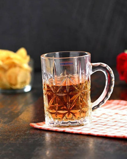 Hosting Essentials Clear Glass Beer Mugs | 450ml | 4 x 5 inches