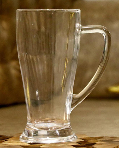 Weekend Vibes Clear Glass Beer Mugs | 250ml | 3 x 6 inches