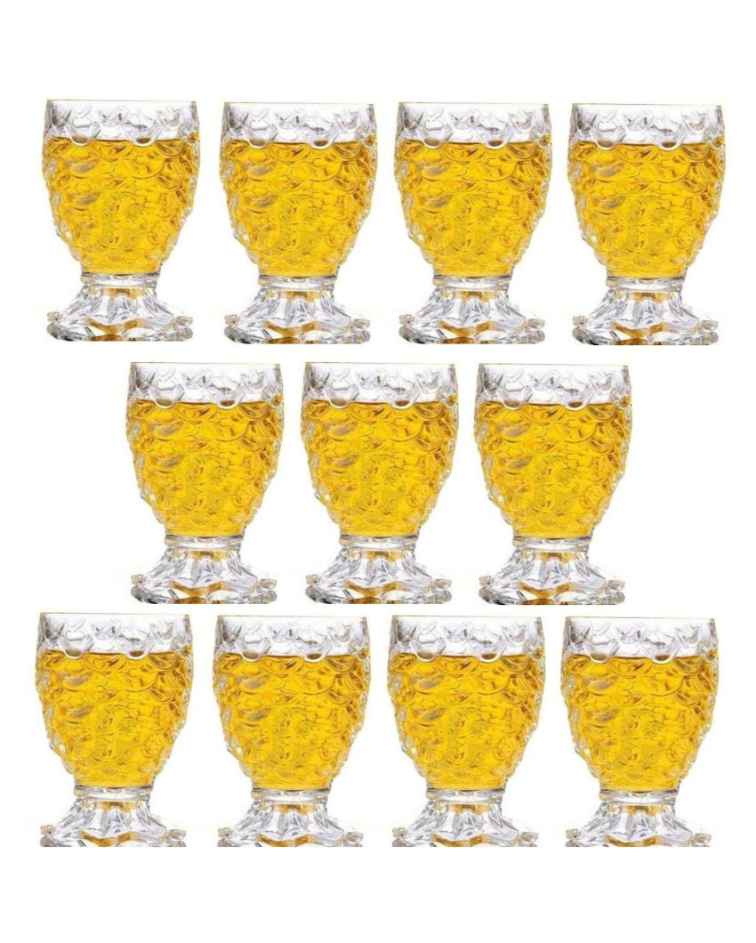 Heavy Base Party Perfect Clear Glass Shot Glasses | 140ml | 3 x 5 inches