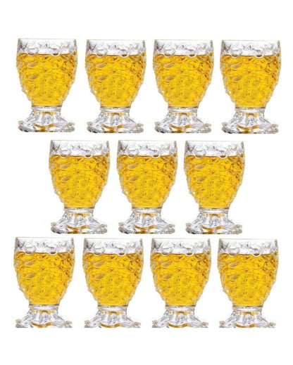 Heavy Base Party Perfect Clear Glass Shot Glasses | 140ml | 3 x 5 inches