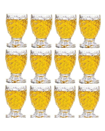 Heavy Base Party Perfect Clear Glass Shot Glasses | 140ml | 3 x 5 inches