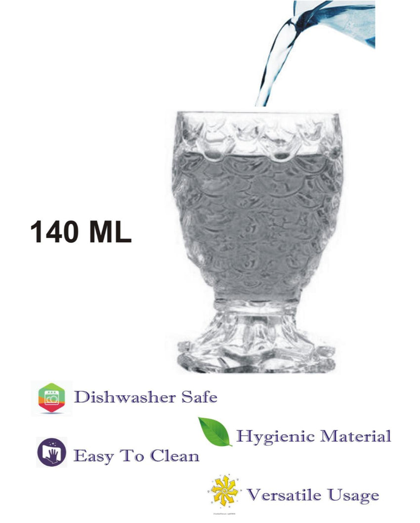 Heavy Base Party Perfect Clear Glass Shot Glasses | 140ml | 3 x 5 inches