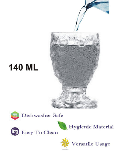 Heavy Base Party Perfect Clear Glass Shot Glasses | 140ml | 3 x 5 inches