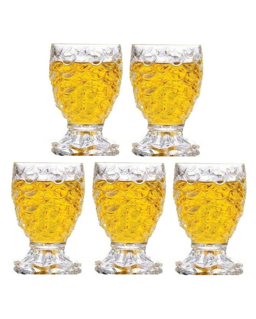 Heavy Base Party Perfect Clear Glass Shot Glasses | 140ml | 3 x 5 inches