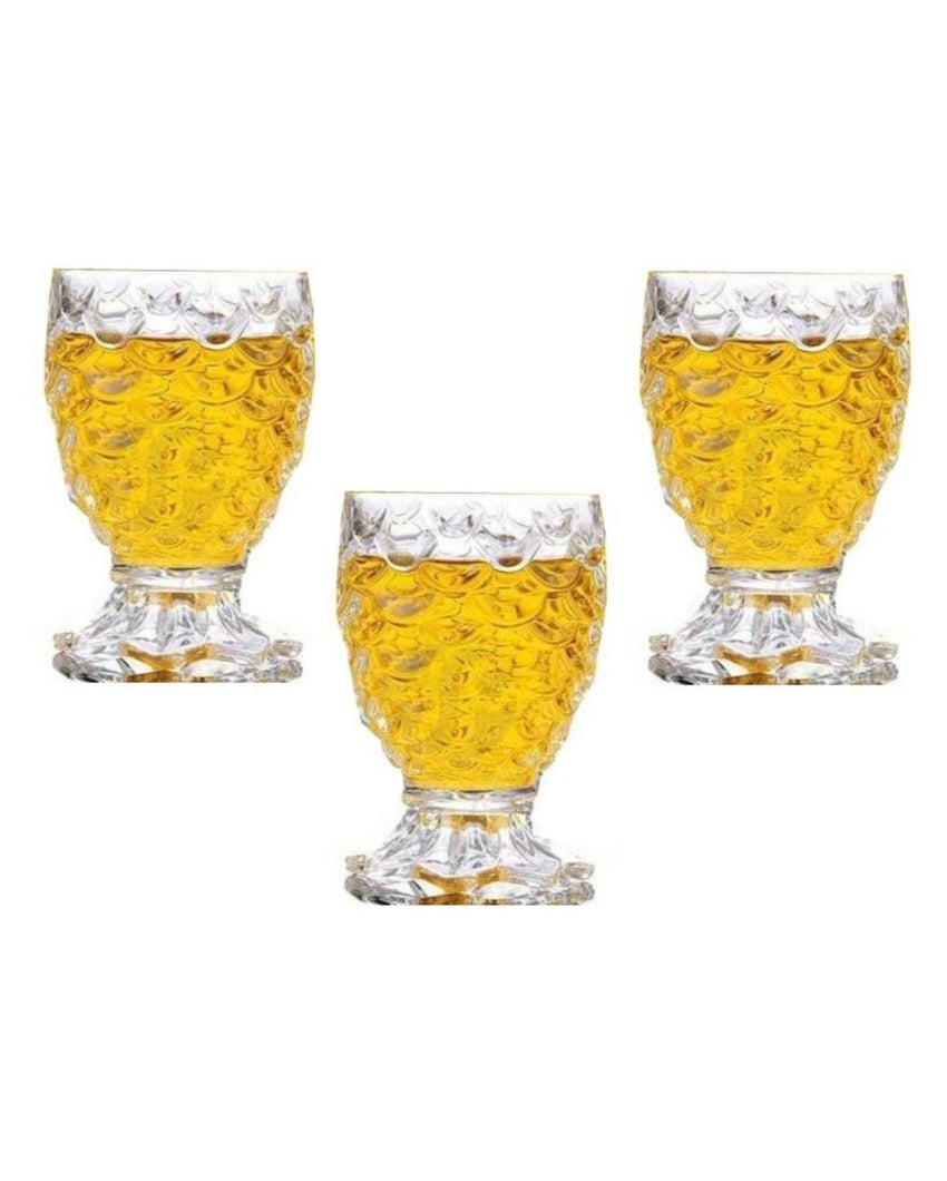Heavy Base Party Perfect Clear Glass Shot Glasses | 140ml | 3 x 5 inches