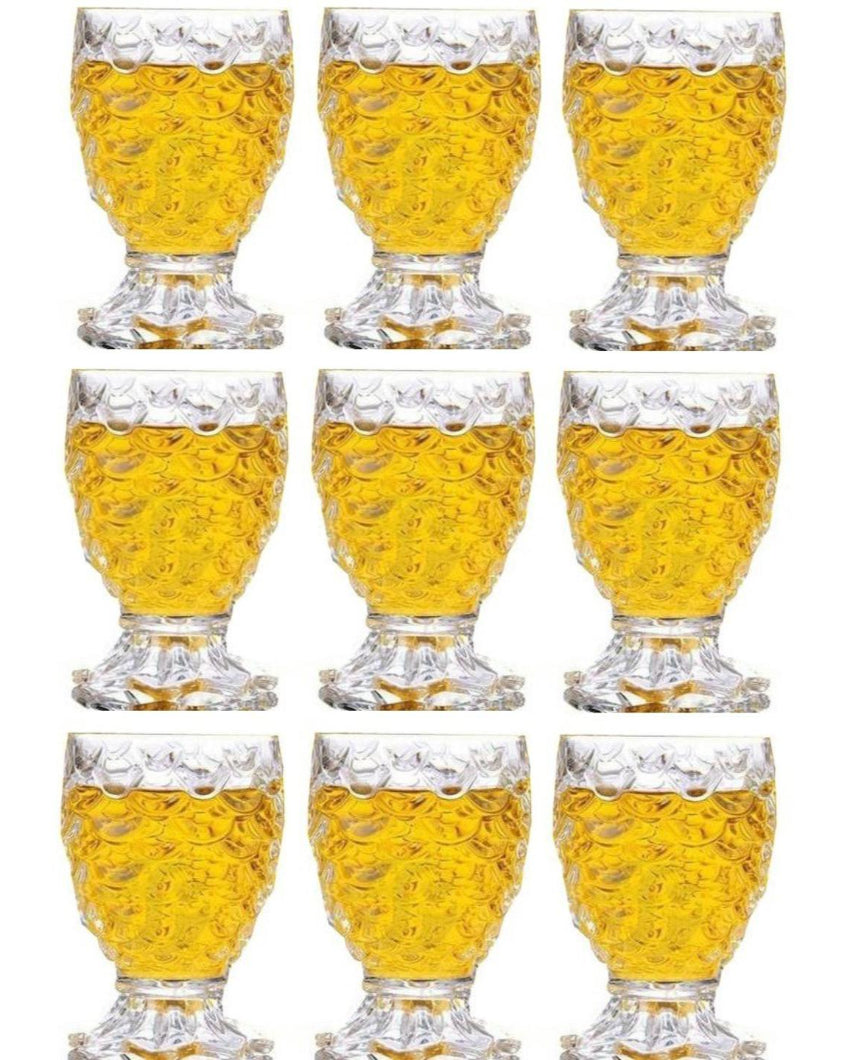 Heavy Base Party Perfect Clear Glass Shot Glasses | 140ml | 3 x 5 inches