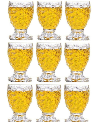 Heavy Base Party Perfect Clear Glass Shot Glasses | 140ml | 3 x 5 inches