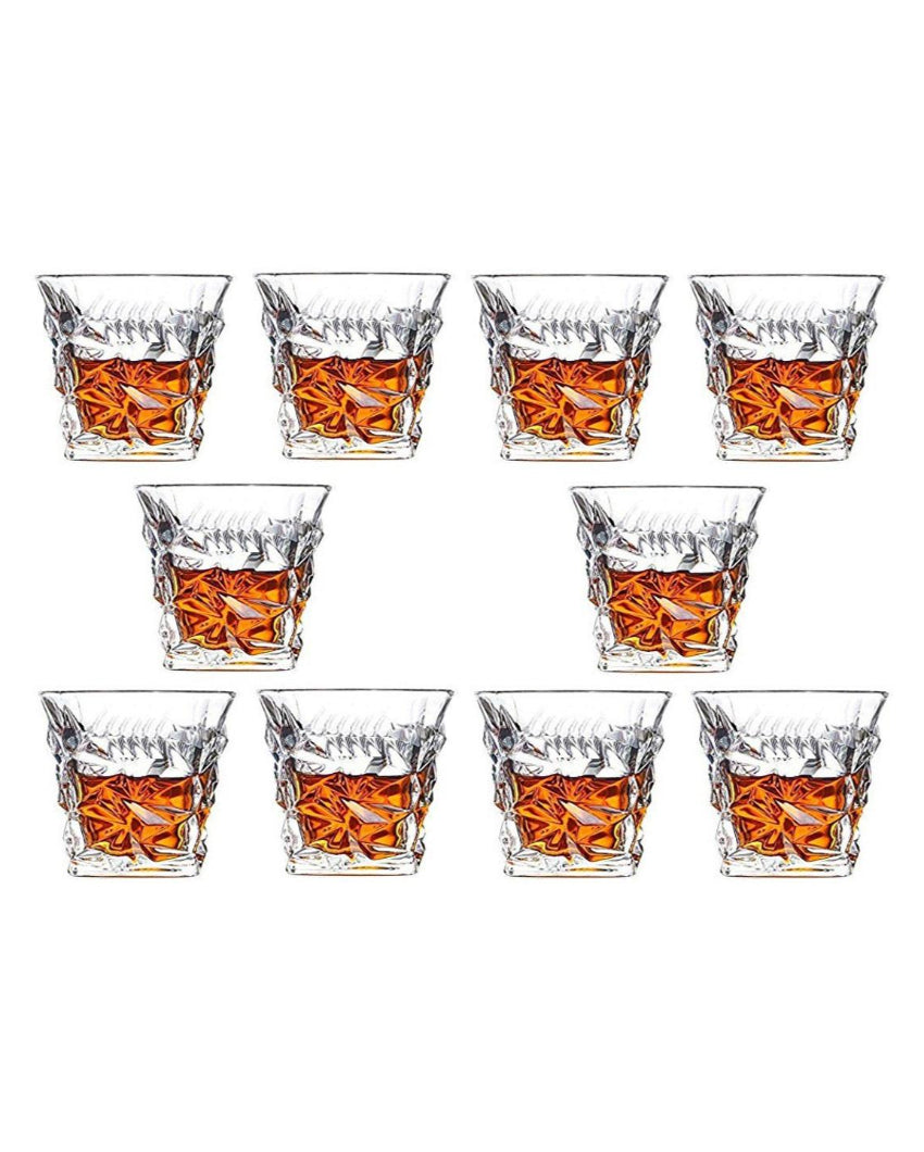 Classic Old Fashioned Barware Set Durable Glass | 250ml | 4 x 4 inches