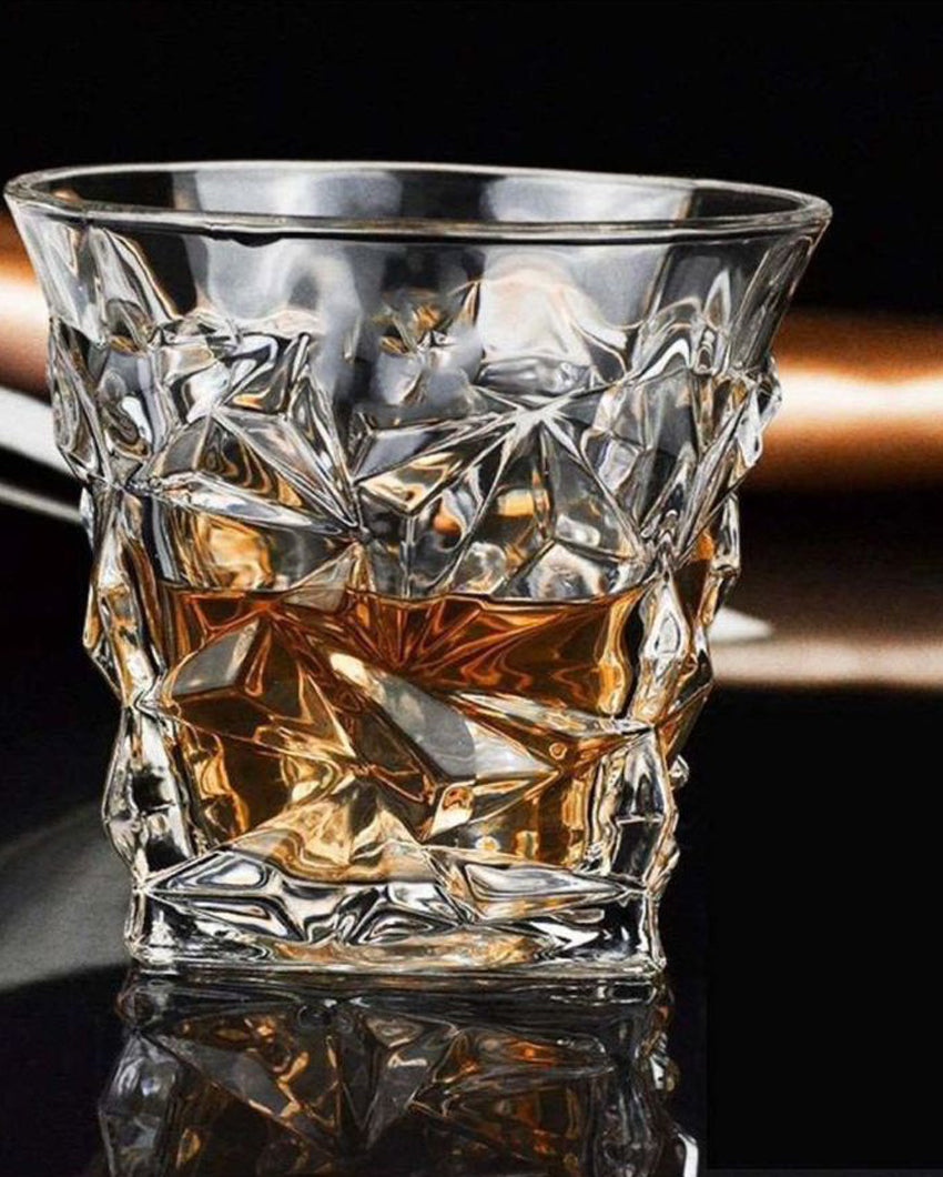 Classic Old Fashioned Barware Set Durable Glass | 250ml | 4 x 4 inches