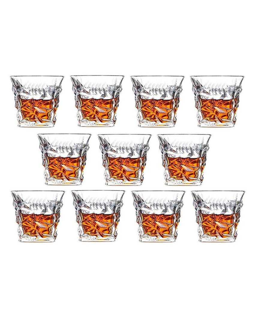 Classic Old Fashioned Barware Set Durable Glass | 250ml | 4 x 4 inches