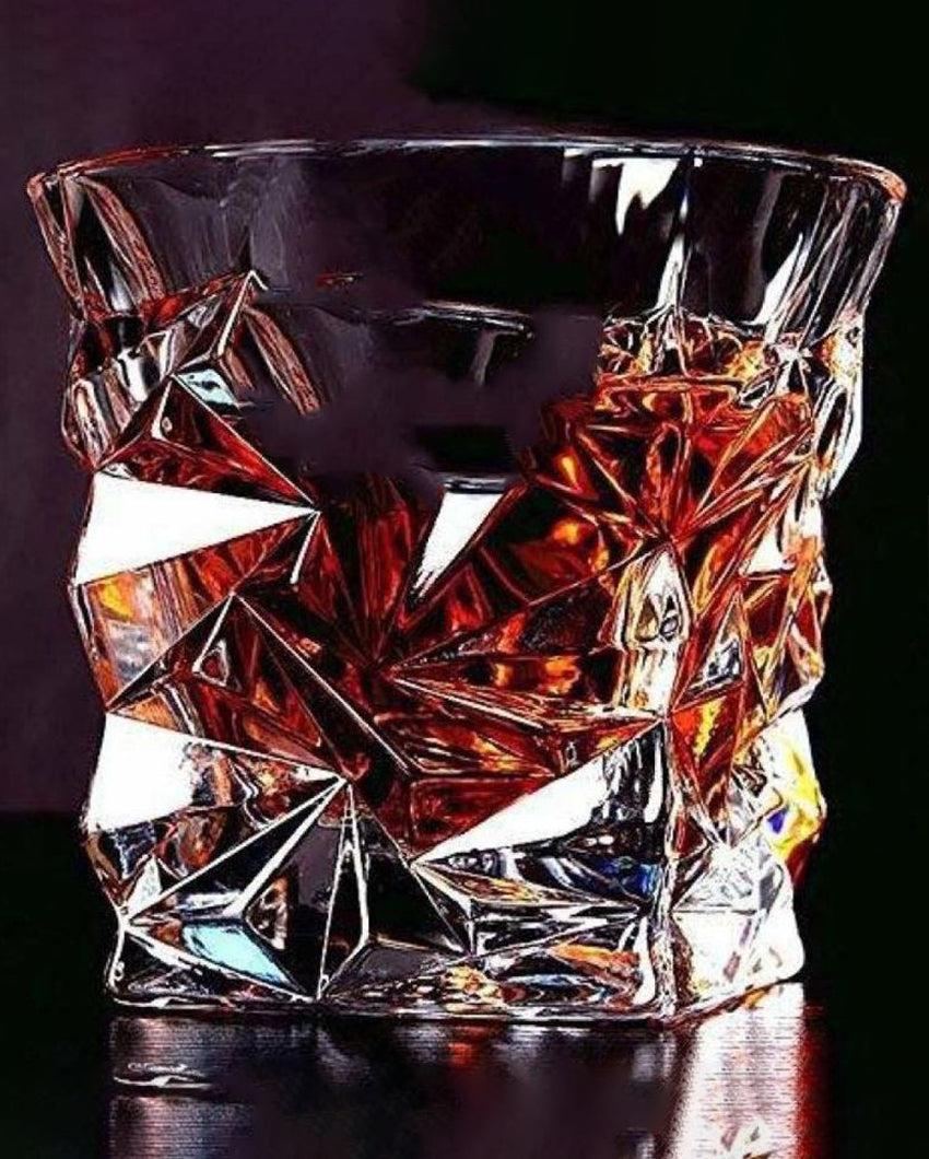 Classic Old Fashioned Barware Set Durable Glass | 250ml | 4 x 4 inches