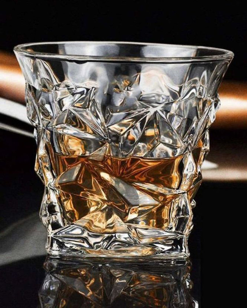 Classic Old Fashioned Barware Set Durable Glass | 250ml | 4 x 4 inches
