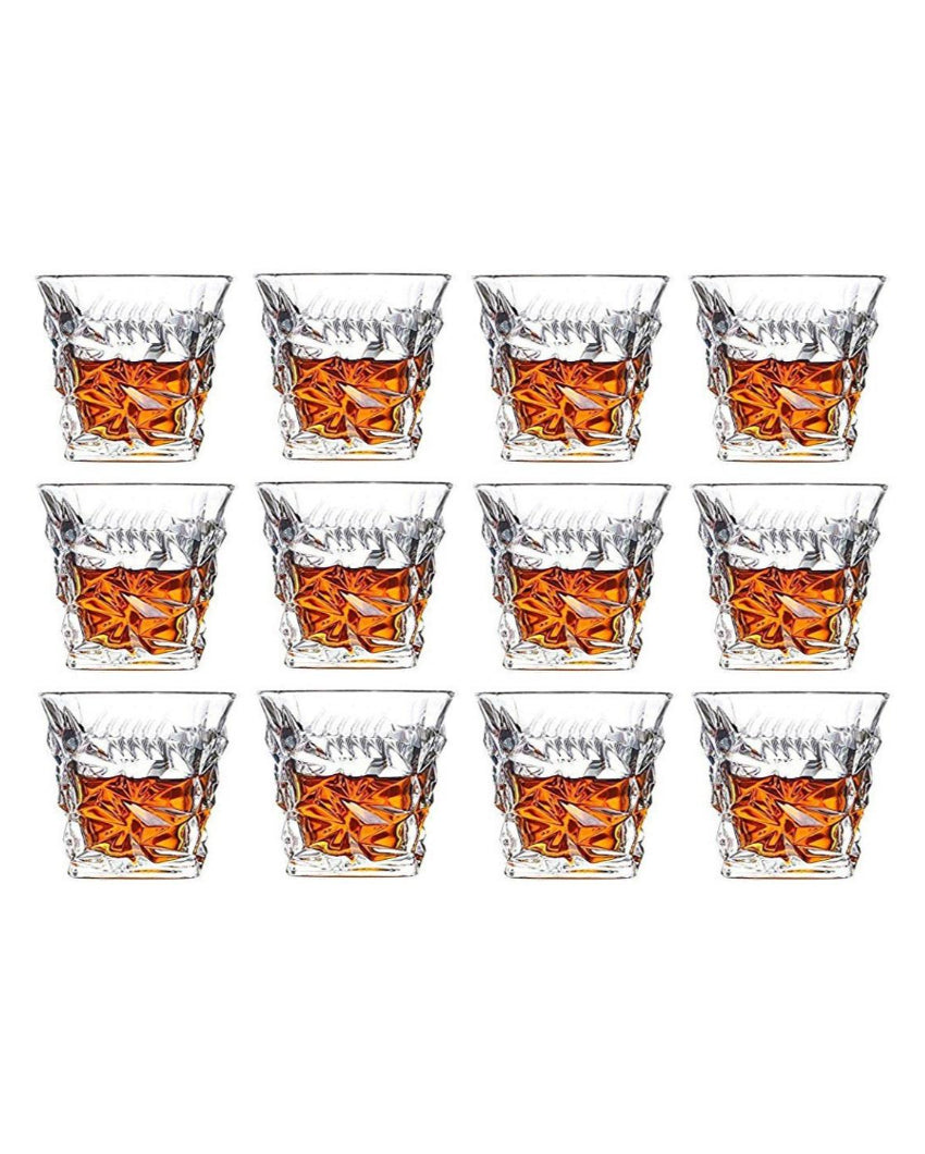 Classic Old Fashioned Barware Set Durable Glass | 250ml | 4 x 4 inches