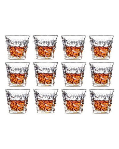 Classic Old Fashioned Barware Set Durable Glass | 250ml | 4 x 4 inches