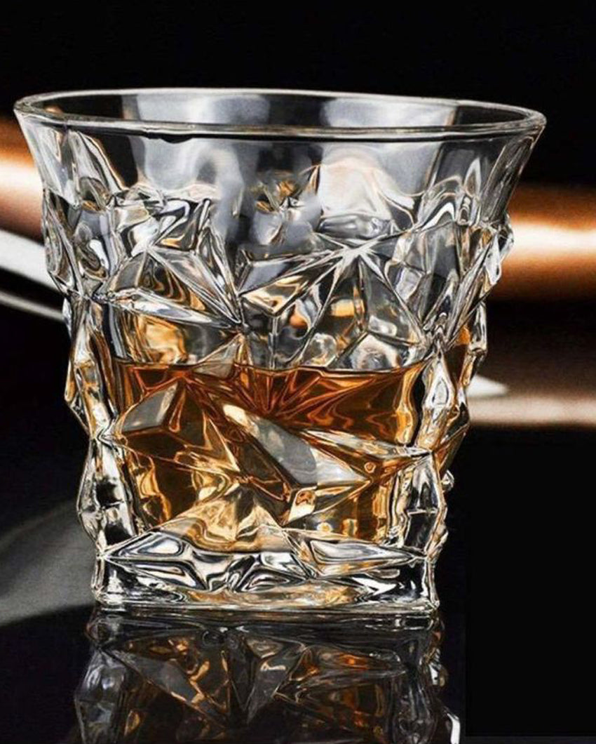 Classic Old Fashioned Barware Set Durable Glass | 250ml | 4 x 4 inches