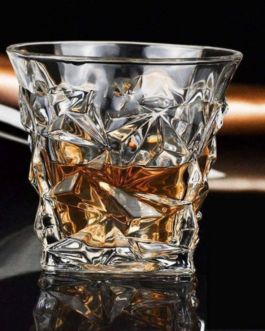 Classic Old Fashioned Barware Set Durable Glass | 250ml | 4 x 4 inches
