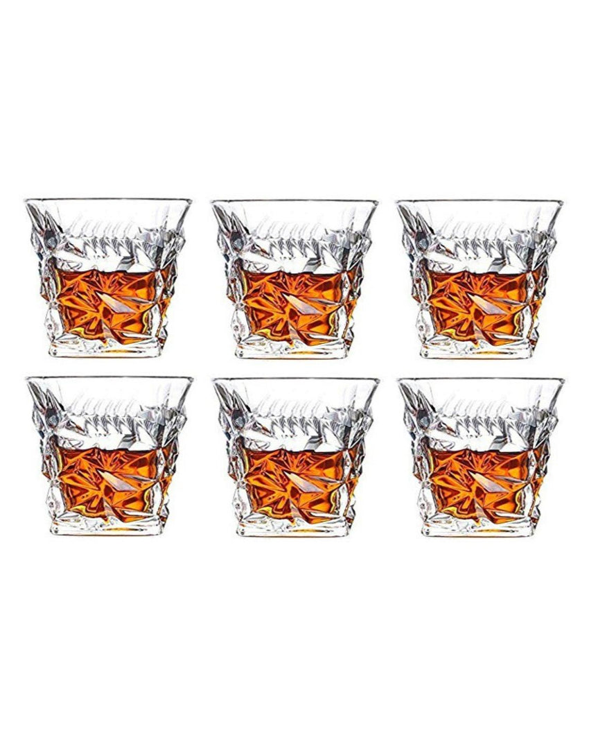 Classic Old Fashioned Barware Set Durable Glass | 250ml | 4 x 4 inches