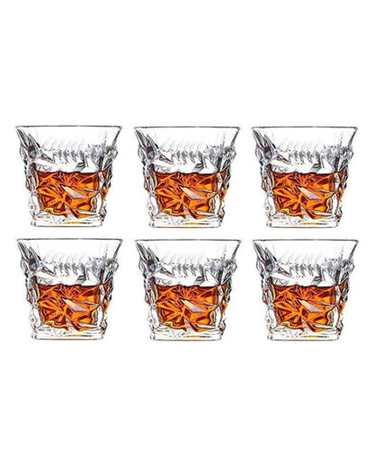 Classic Old Fashioned Barware Set Durable Glass | 250ml | 4 x 4 inches