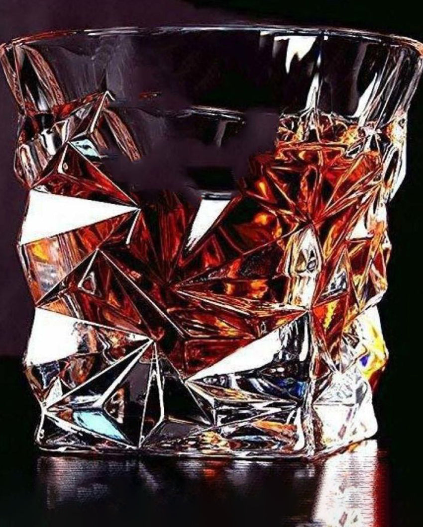 Classic Old Fashioned Barware Set Durable Glass | 250ml | 4 x 4 inches