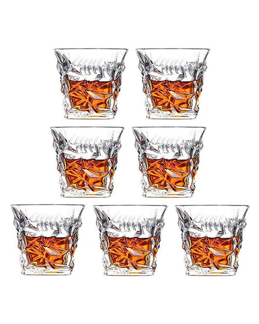 Classic Old Fashioned Barware Set Durable Glass | 250ml | 4 x 4 inches