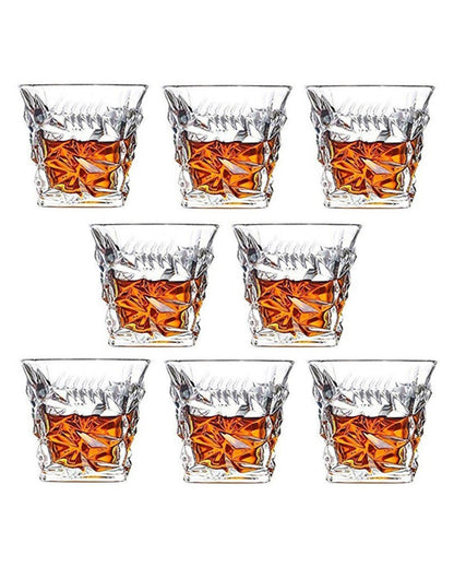 Classic Old Fashioned Barware Set Durable Glass | 250ml | 4 x 4 inches