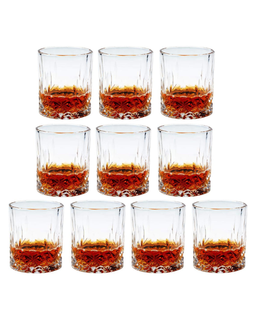 Luxurious Weighted Bottom Whiskey Glasses Gift Set | 200ml | 3 x 4 inches