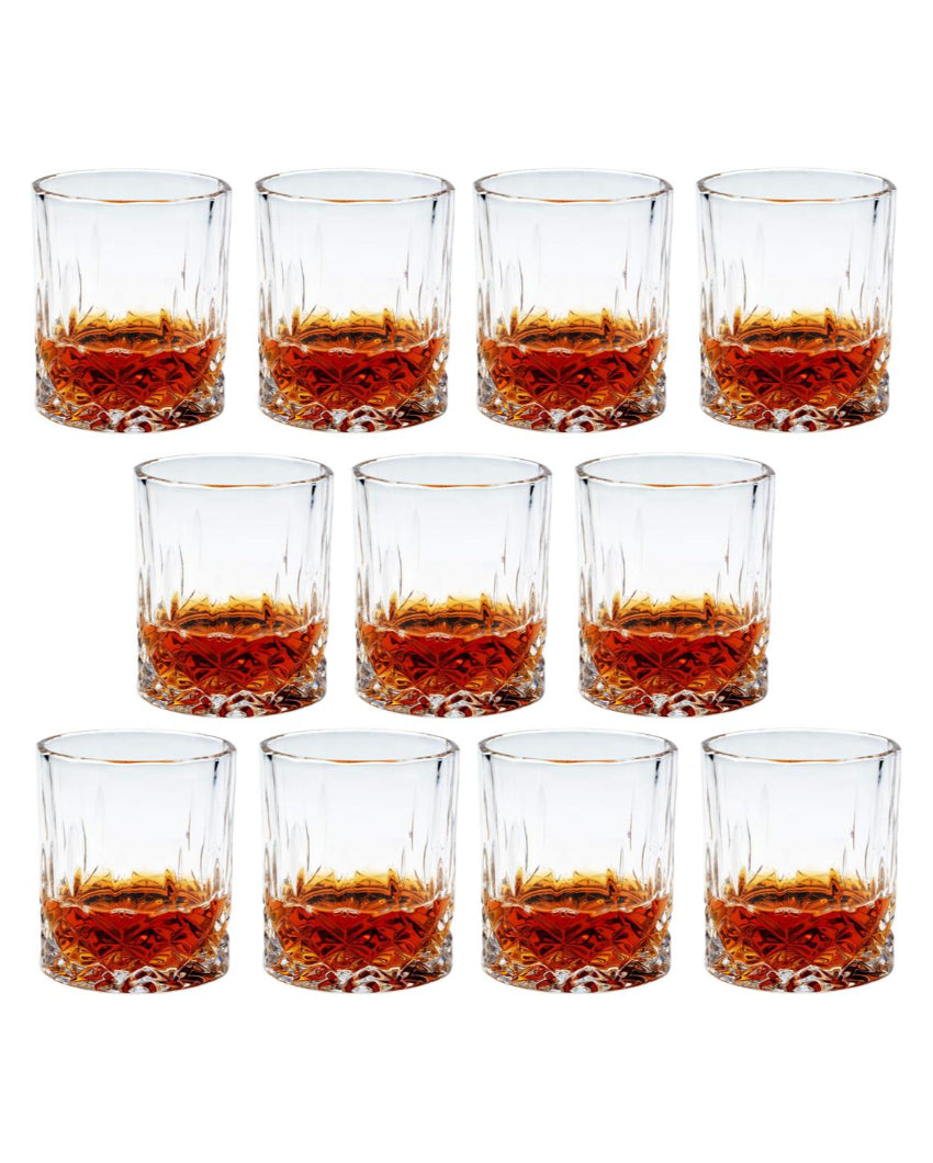 Luxurious Weighted Bottom Whiskey Glasses Gift Set | 200ml | 3 x 4 inches