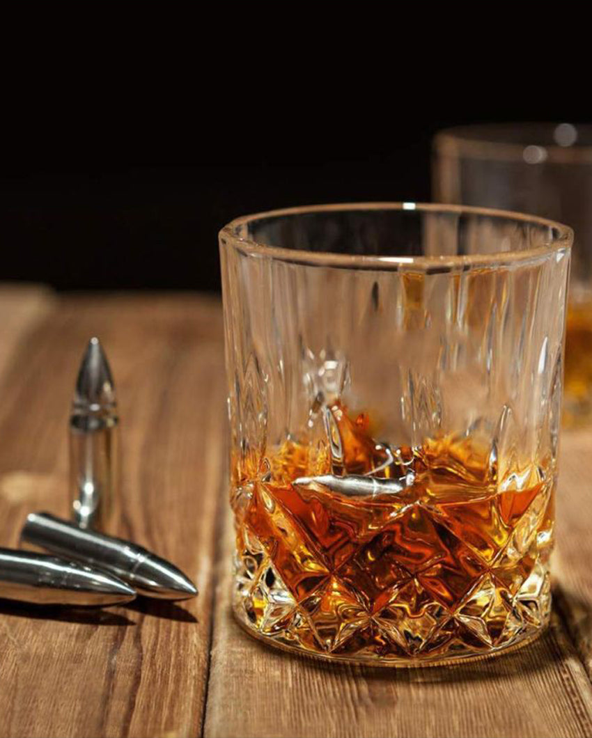 Luxurious Weighted Bottom Whiskey Glasses Gift Set | 200ml | 3 x 4 inches