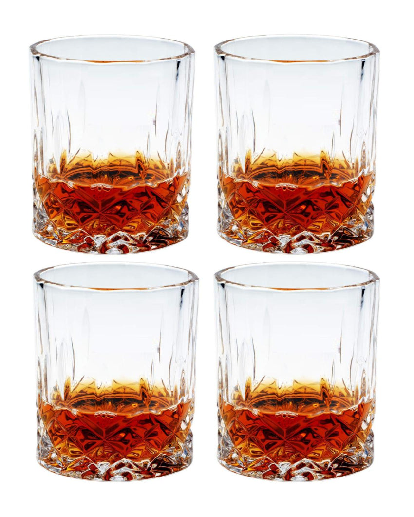 Luxurious Weighted Bottom Whiskey Glasses Gift Set | 200ml | 3 x 4 inches