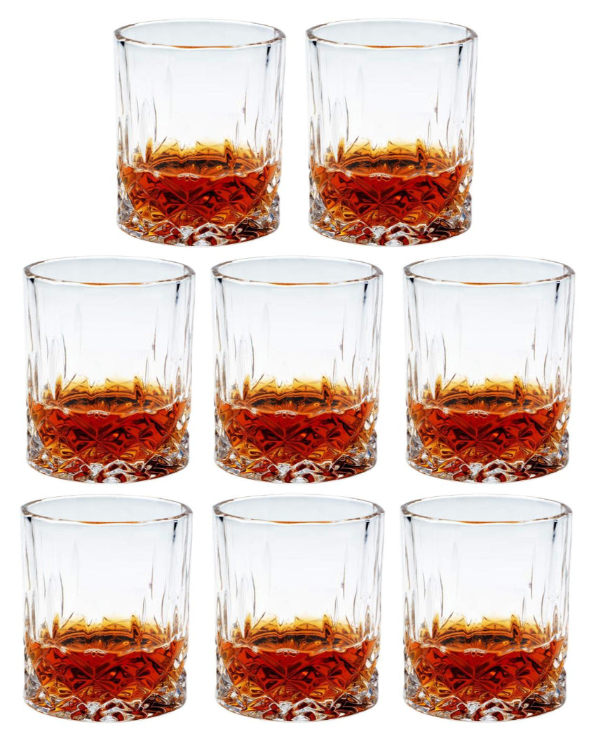 Luxurious Weighted Bottom Whiskey Glasses Gift Set | 200ml | 3 x 4 inches