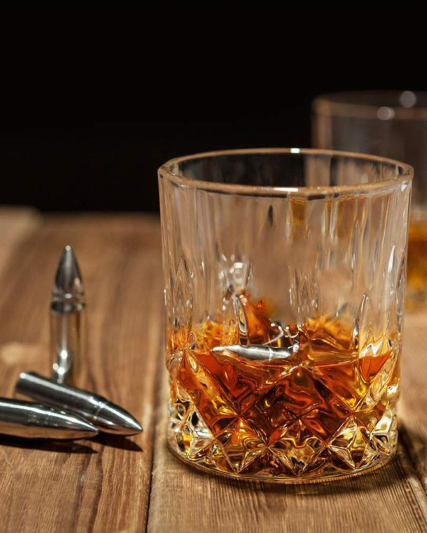 Luxurious Weighted Bottom Whiskey Glasses Gift Set | 200ml | 3 x 4 inches