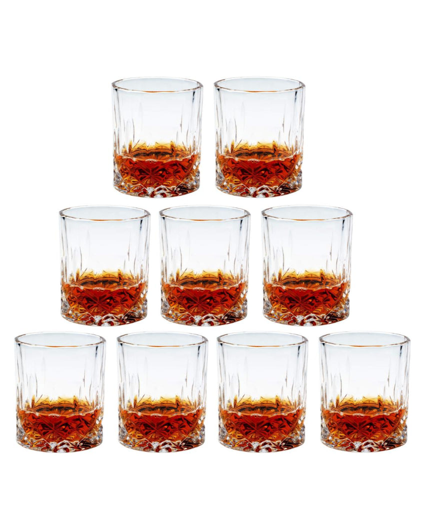 Luxurious Weighted Bottom Whiskey Glasses Gift Set | 200ml | 3 x 4 inches