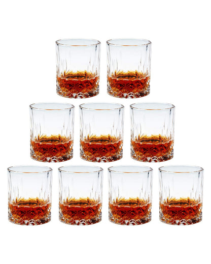 Luxurious Weighted Bottom Whiskey Glasses Gift Set | 200ml | 3 x 4 inches