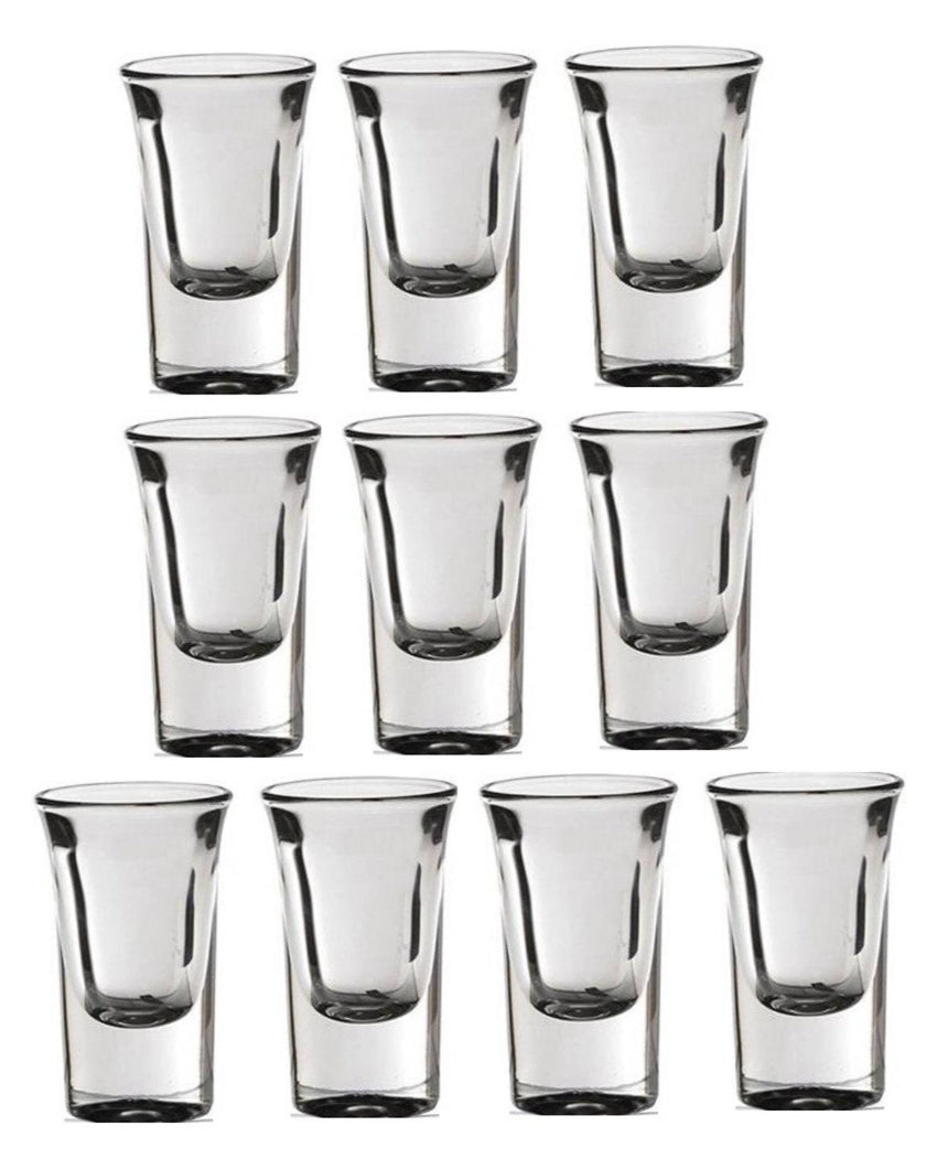 Thick Base Party Perfect Clear Glass Shot Glasses | 30ml | 2 x 3 inches