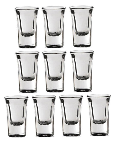 Thick Base Party Perfect Clear Glass Shot Glasses | 30ml | 2 x 3 inches