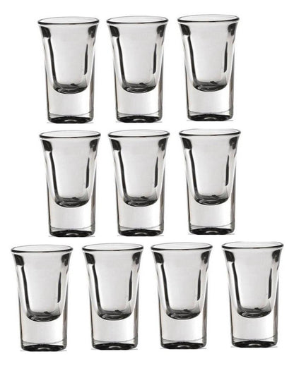 Thick Base Party Perfect Clear Glass Shot Glasses | 30ml | 2 x 3 inches